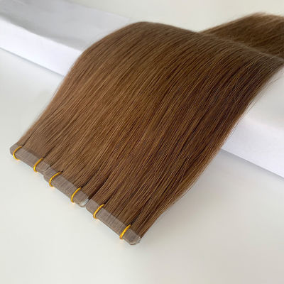 20 pulgadas de doble dibujo del pelo humano ruso extensiones de la cinta de extensiones de cabello personalización
