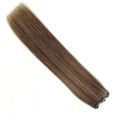 24 pulgadas Personalización delgada suave luz sin costura de tejido Remy 12A grado extensiones de cabello de tejido