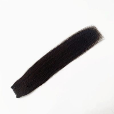 Cabello sin costura de doble tira de piel PU de lujo para la demanda de cabello humano virgen brasileño