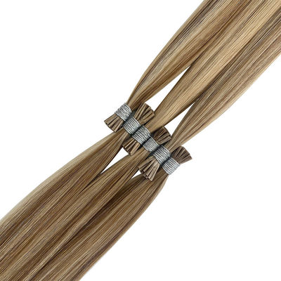 Extensiones de cabello sin procesar con punta de cuentas italianas sin enredos garantizados