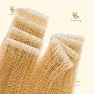 Cintas de inyección rusas en bruto de doble tira Extensiones de cabello humano con solicitud personalizada