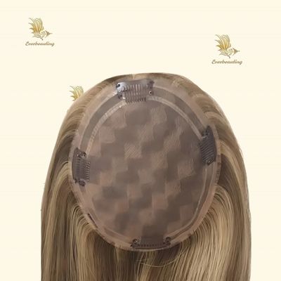 5*6.5 pulgadas Remy Topper de pelo Toupee para mujeres Destacar color Topper-240523