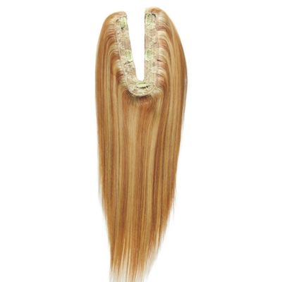 Topper europeo para el cabello humano con cabello teñible y opción de pago inicial