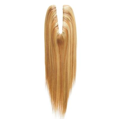 Topper europeo para el cabello humano con cabello teñible y opción de pago inicial