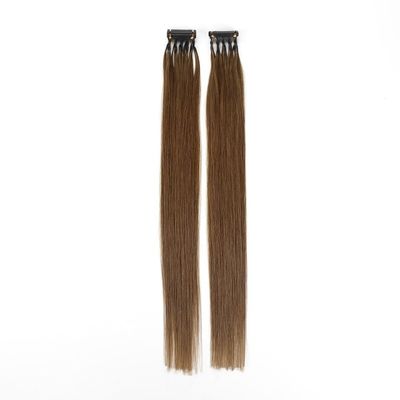 6D Extensiones de cabello humano Pre-enlazado de la cutícula doble dibujada brasileña alineado Remy cabello