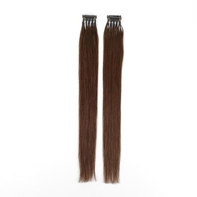 6D Extensiones de cabello humano Pre-enlazado de la cutícula doble dibujada brasileña alineado Remy cabello