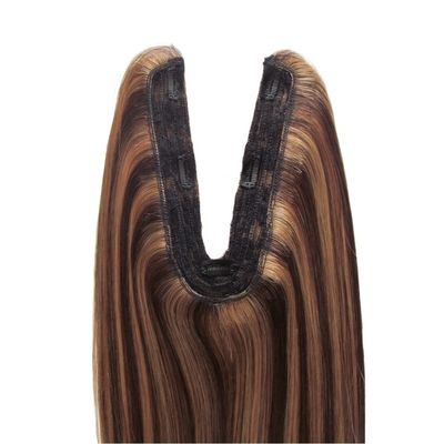 US Topper de cabello humano virgen Remy U parte Topper textura recta