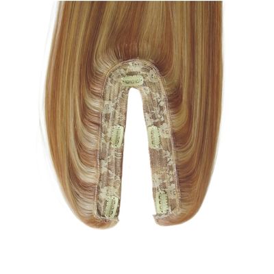 US Topper de cabello humano virgen Remy U parte Topper textura recta