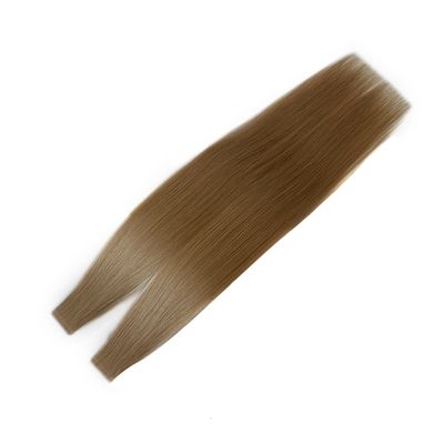 Se acepta la solicitud personalizada de extensiones de cabello con cinta prefijada en color rubio