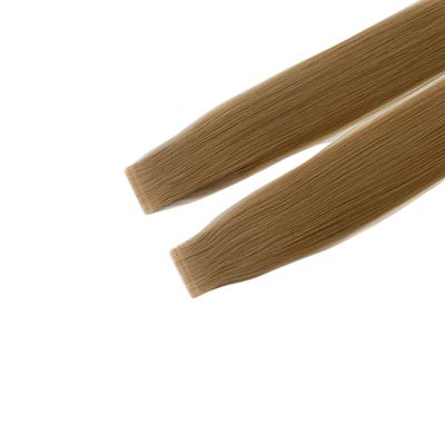Se acepta la solicitud personalizada de extensiones de cabello con cinta prefijada en color rubio