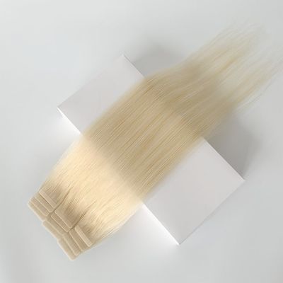 Cabello humano pre-enlazado estilo color rubio 100% de la cinta europea en las extensiones de cabello