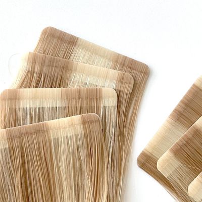 Personalización Salón Cuticle doble dibujado alineado cinta humana sin costura extensiones de cabello