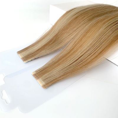 Personalización Salón Cuticle doble dibujado alineado cinta humana sin costura extensiones de cabello