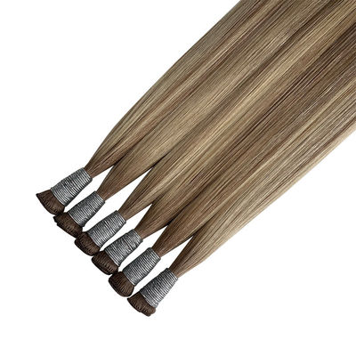Cabello Remy Muti-Color Cabello ruso Doble Tirado Enlazado a mano Tejidos de cabello y asequible