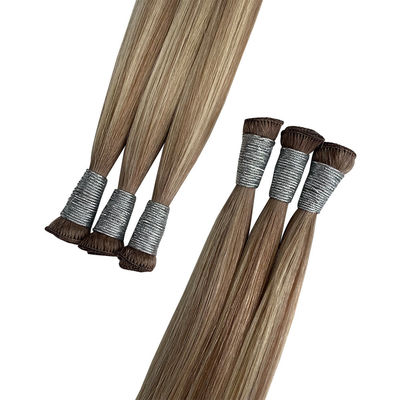 Cabello Remy Muti-Color Cabello ruso Doble Tirado Enlazado a mano Tejidos de cabello y asequible