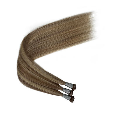 Cabello Remy Muti-Color Cabello ruso Doble Tirado Enlazado a mano Tejidos de cabello y asequible