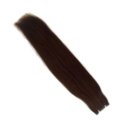 24 pulgadas sin costura Invisible PU tejido de piel 100% extensión de cabello humano para salón y mujeres