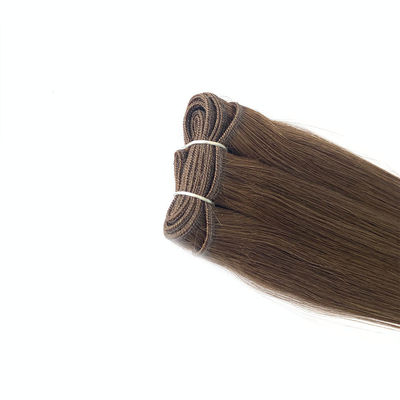 Dyeable ruso de la máquina de extensiones de tejido del cabello humano 100% de la cutícula virgen cabello alineado