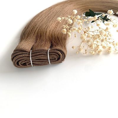 Cuticle doblemente dibujado alineado Ombre Color Machine Extensiones de cabello de tejido Cabello humano 100g/paquete