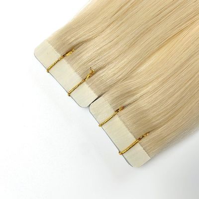 Tela de cabello humano ruso de doble dibujo europeo Extensión del cabello de tipo pre-enlazado teñible