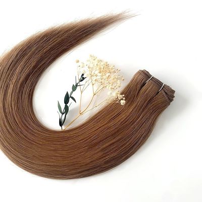 24 pulgadas de cabello natural recto extensiones de tejido Blonde Remi doble tejido de cabello humano