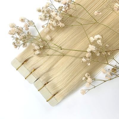 Doble cinta tirada en extensiones de cabello reales Remy europeo sin enredos sin derramamiento