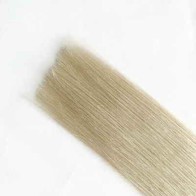 100 g/paquete Blonde Remi doble tejido de cabello humano tejido personalizado