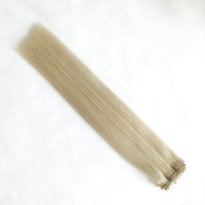100 g/paquete Blonde Remi doble tejido de cabello humano tejido personalizado