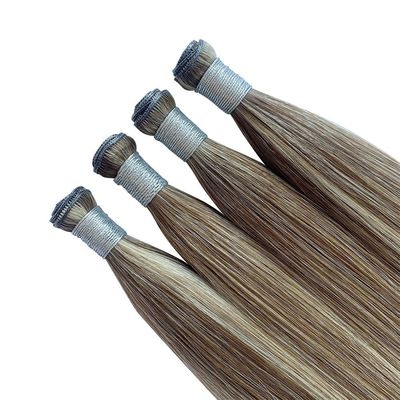 Ruso recto delgado Invisible Genius Extensiones de cabello de trama doble Cabello humano