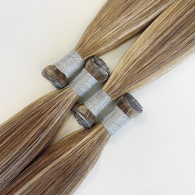 Ruso recto delgado Invisible Genius Extensiones de cabello de trama doble Cabello humano