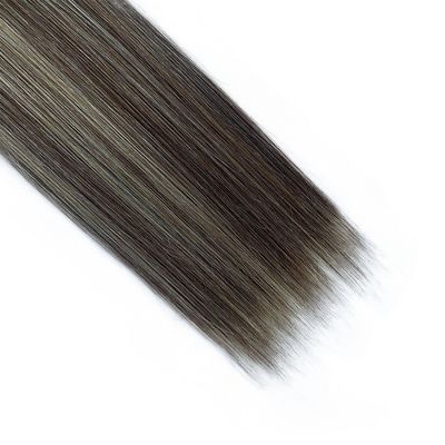 Ruso recto delgado Invisible Genius Extensiones de cabello de trama doble Cabello humano