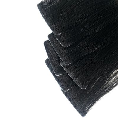 Cabello crudo doblemente dibujado cinta inyectada en extensiones cutícula alineada cinta invisible cabello