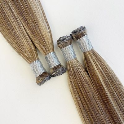 Largo del cabello 24 pulgadas 100% de cabello humano europeo cinta invisible en extensiones de cabello genio tejido personalización