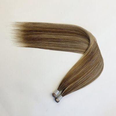 Largo del cabello 24 pulgadas 100% de cabello humano europeo cinta invisible en extensiones de cabello genio tejido personalización