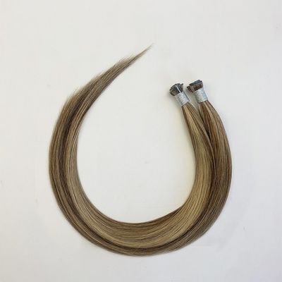 Extensiones de cabello humano de donantes natural recto cabello vietnamita teñible tejido genio