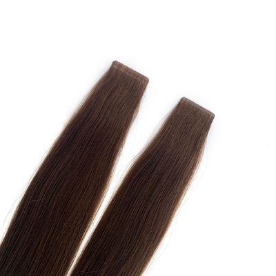 Cuticular delgada alineada con cinta de pelo brasileño doble en extensiones sin derramamiento