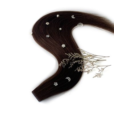 Cuticular delgada alineada con cinta de pelo brasileño doble en extensiones sin derramamiento