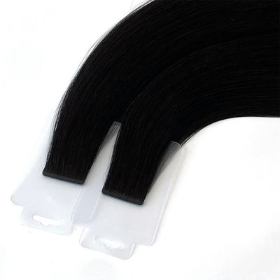 20 pulgadas de cinta delgada recta India cruda Remy cabello virgen con suave y brillante