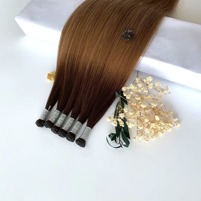 Genius Weft 100g de cuticula del cabello humano cabello alineado doble tiempo de entrega estimado