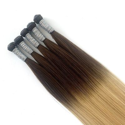 Genius Weft 100g de cuticula del cabello humano cabello alineado doble tiempo de entrega estimado