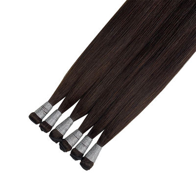 Envío FedEx / DHL / Aramex / TNT Extensión de cabello de trama doble remy atada a mano