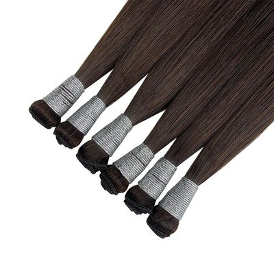 Envío FedEx / DHL / Aramex / TNT Extensión de cabello de trama doble remy atada a mano