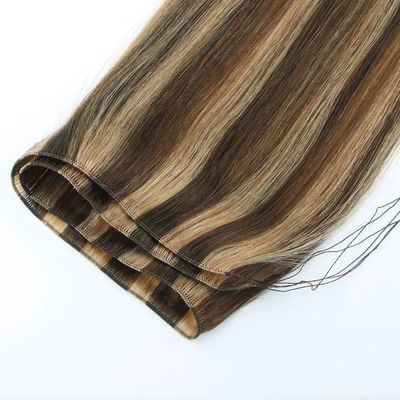 Extensión de cabello de trama europea sin enredos sin derramamiento Cabello virgen doble