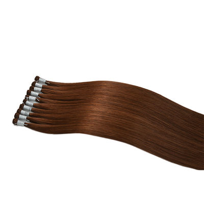 Extensiones de tejido de cabello 100% natural de Europa Atado a mano Invisible Doble Alineado Genius