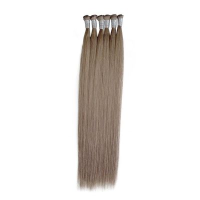 Extensiones de tejido de cabello 100% natural de Europa Atado a mano Invisible Doble Alineado Genius