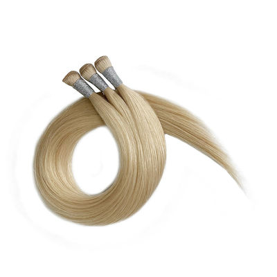 Solicitud personalizada de extensión de cabello de tejido atado a mano con extremos gruesos