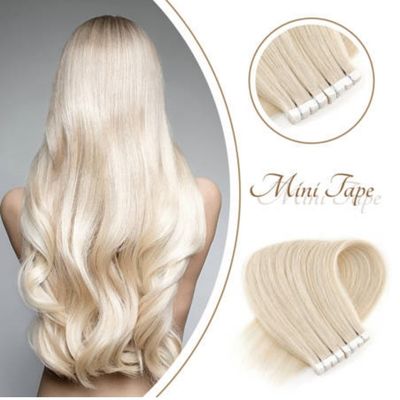 Remy Hair Mini cinta europea de doble dibujo en extensiones de cabello humano reales 30 días reembolso