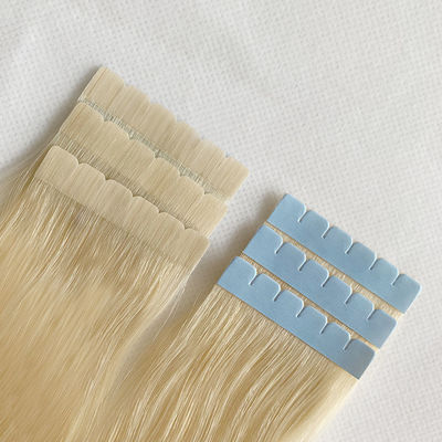Mini cinta de cabello europeo en extensiones de cabello humano reales de doble dibujo virgen Remy pequeña cinta