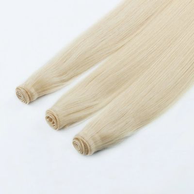 Genius Tejido de actualización Tejido de mano suave y delgado de color oscuro Extensión de cabello sin derramamiento