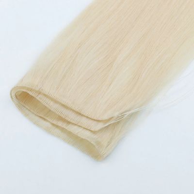 Genius Tejido de actualización Tejido de mano suave y delgado de color oscuro Extensión de cabello sin derramamiento